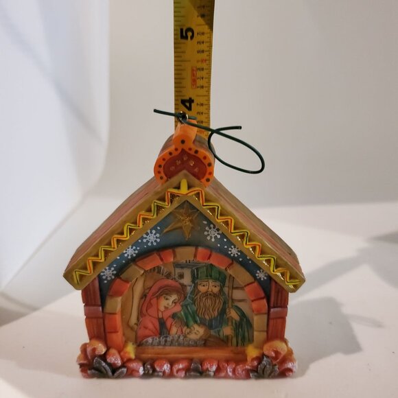 Vintage G. DeBrekht Painted Derevo Christmas Nativity Ornament 2003 - Picture 9 of 10